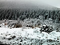 雪の阿蘇風景