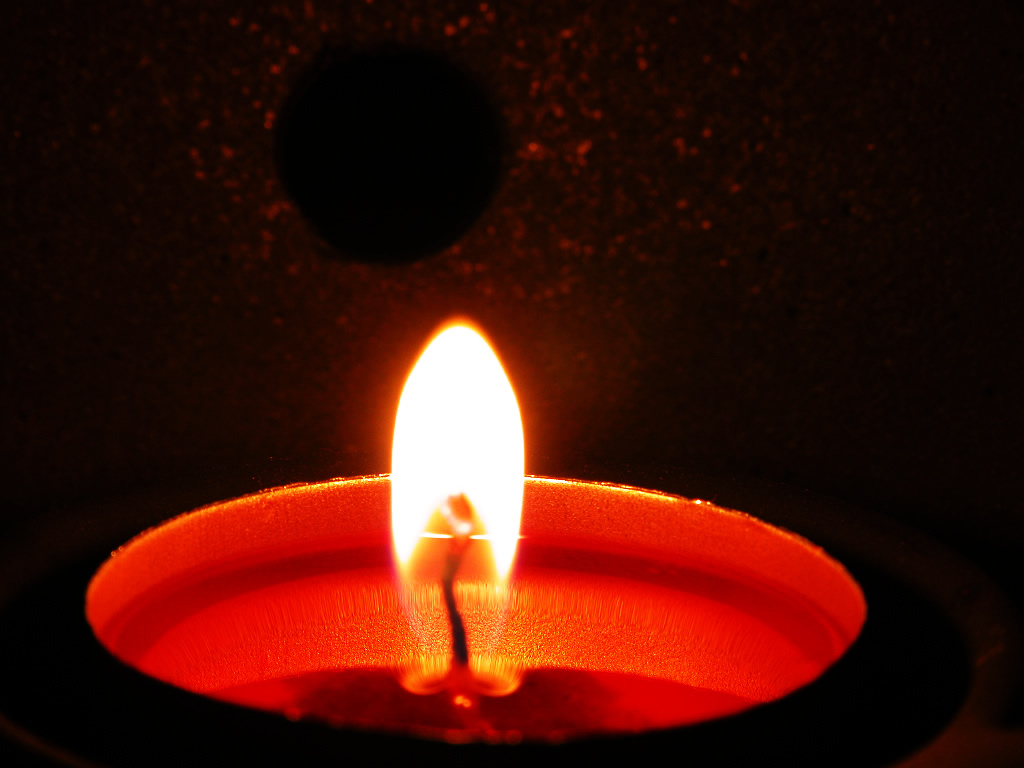 Lamplight of a candle