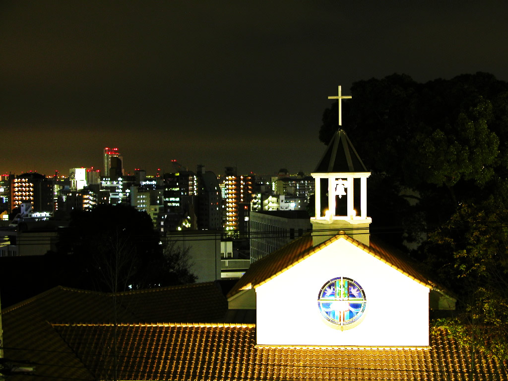 Lighting of the Kobe Kitano church