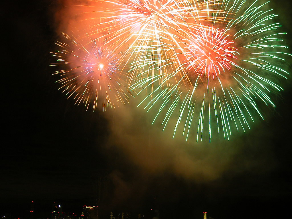 Kobe marine fireworks display