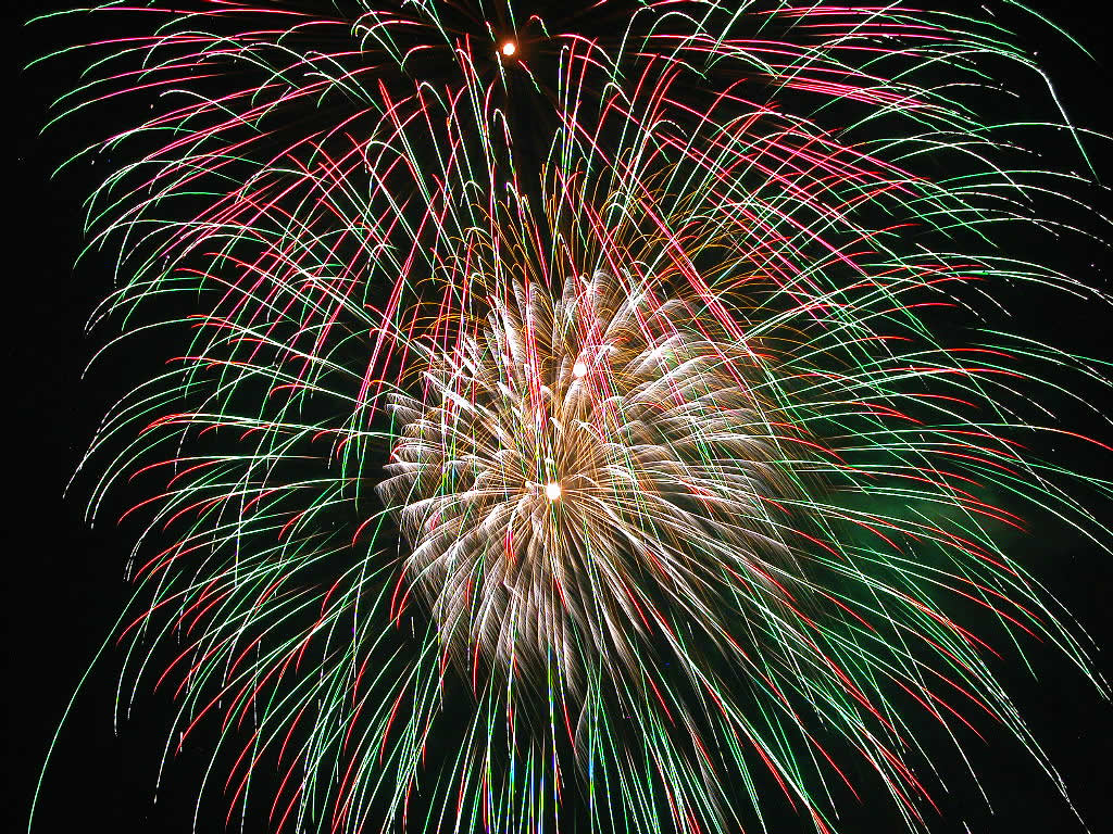 Miki summer festival fireworks display