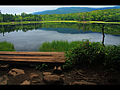 二湖展望所と二湖全体風景