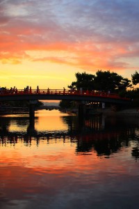 夕暮れの喜撰橋640x960