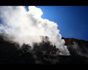 地獄谷の噴気1280×1024